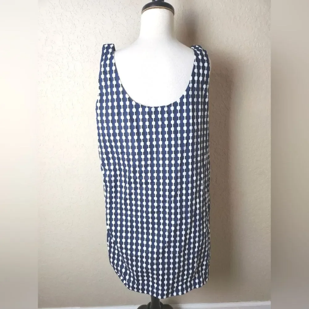 Boden Geometric Scoop Neck Sleeveless Mini Shift Dress Size 14R - Picture 6 of 10